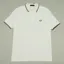 Fred Perry Twin Tipped Polo Shirt M3600 - White/Light Ice/Field Green